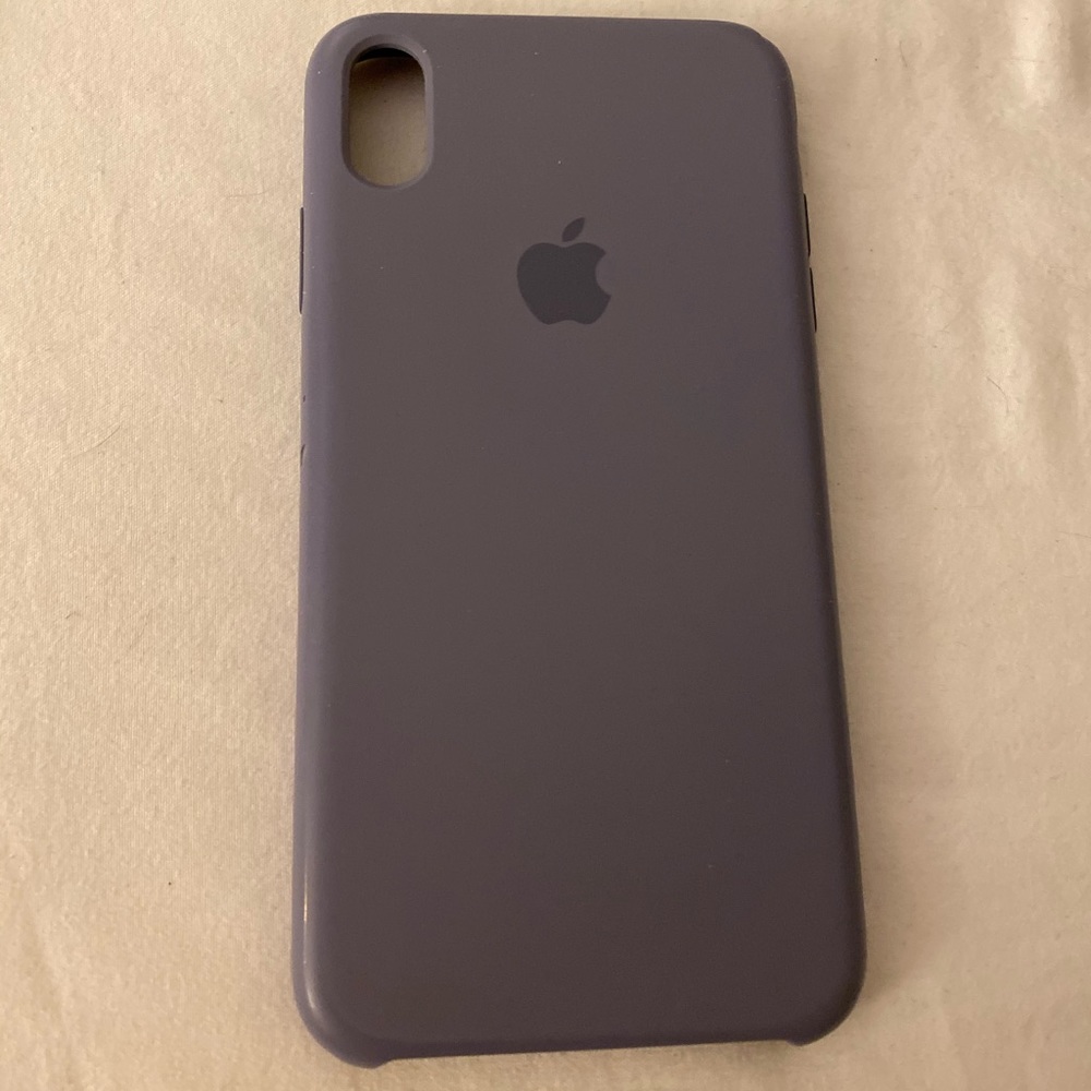 iPhone Xs Max Apple Purple Silicone Case 💜 (used)
